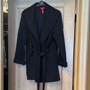 SPANX Air Essentials Black Wrap with Belt Jacket
